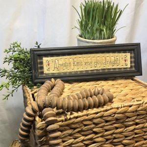 Always Kiss Me Goodnight Primitive Picture